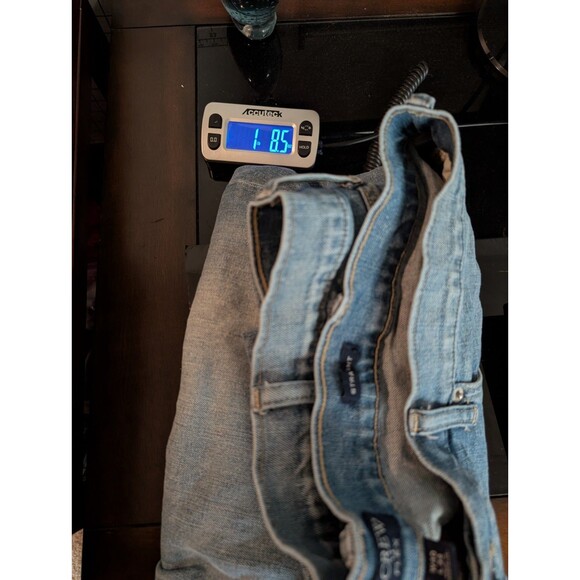 J Crew Jeans Mens 40x27 Blue Flex Straight Denim Stretch Cotton Outdoor Hemmed - Picture 7 of 7